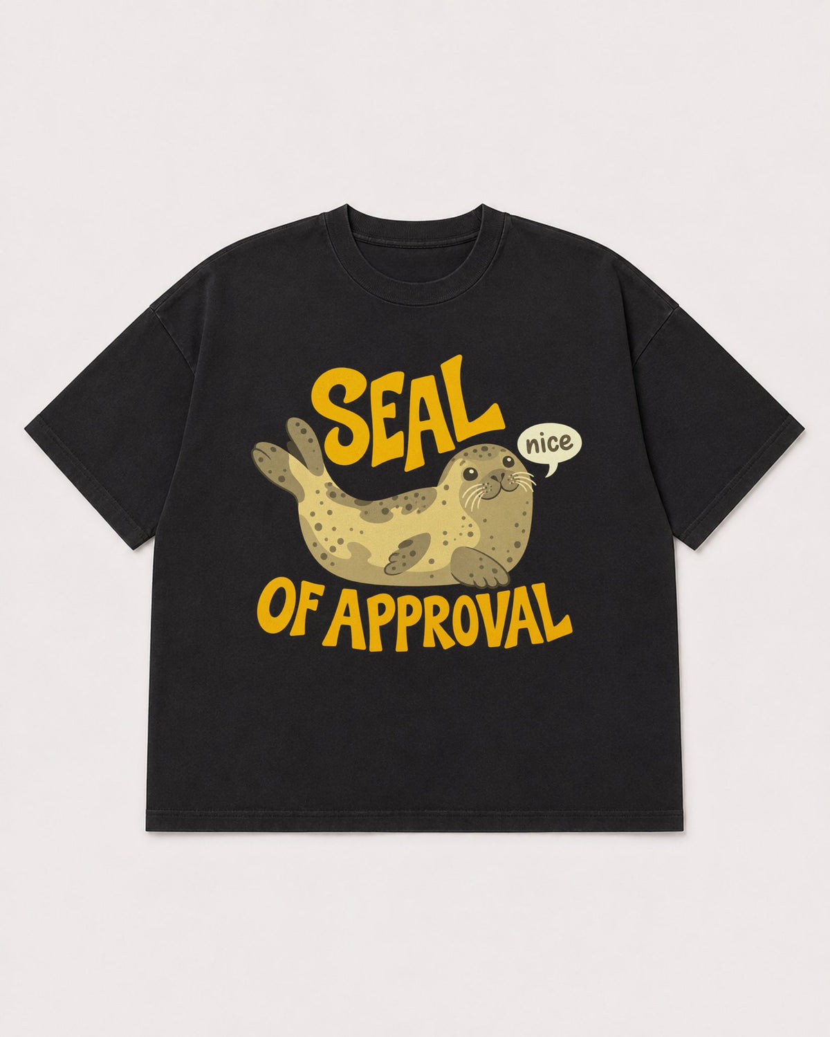 Mockup Boxy Heavyweight Tee Black product