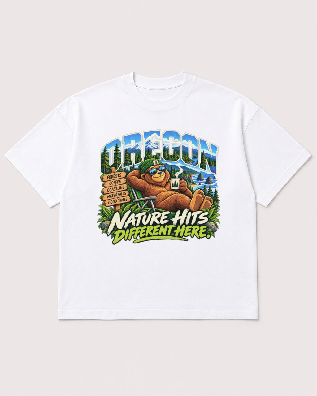 Mockup Boxy Heavyweight Tee White product