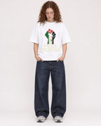 Mockup Boxy Heavyweight Tee White female full-body 09