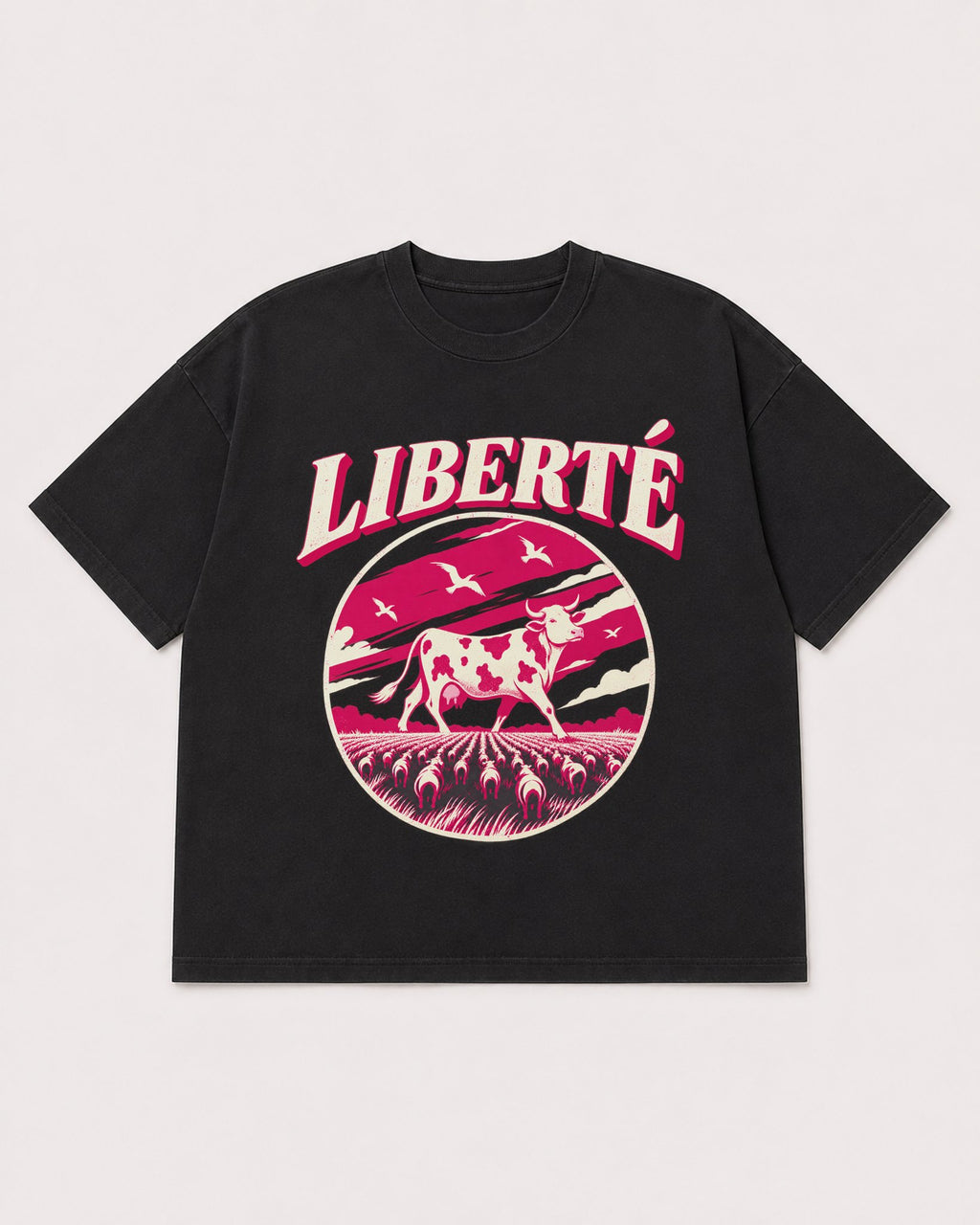 Mockup Boxy Heavyweight Tee Black product