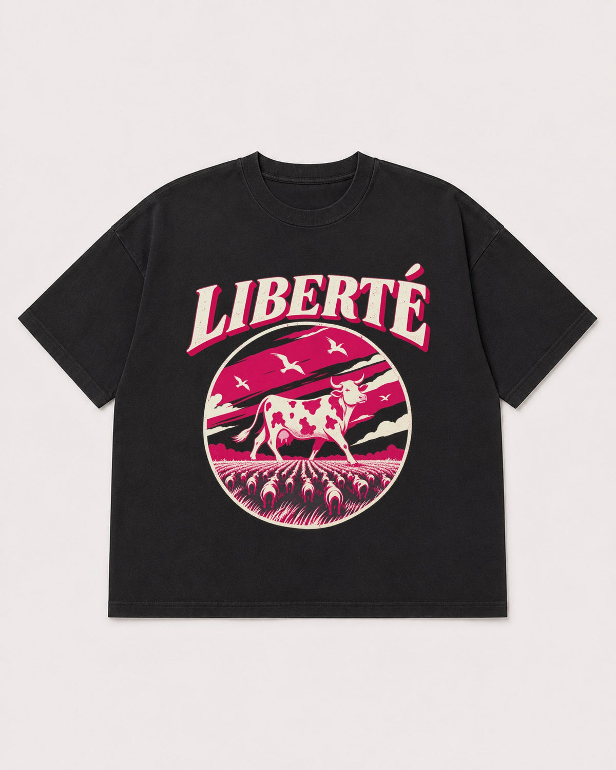 Mockup Boxy Heavyweight Tee Black product