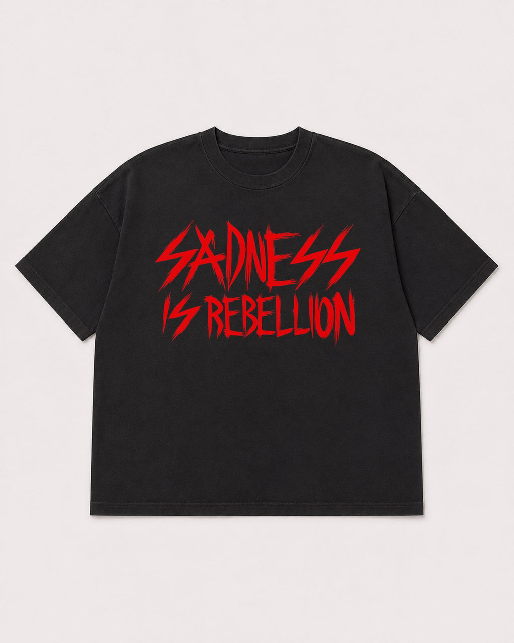 Mockup Boxy Heavyweight Tee Black product