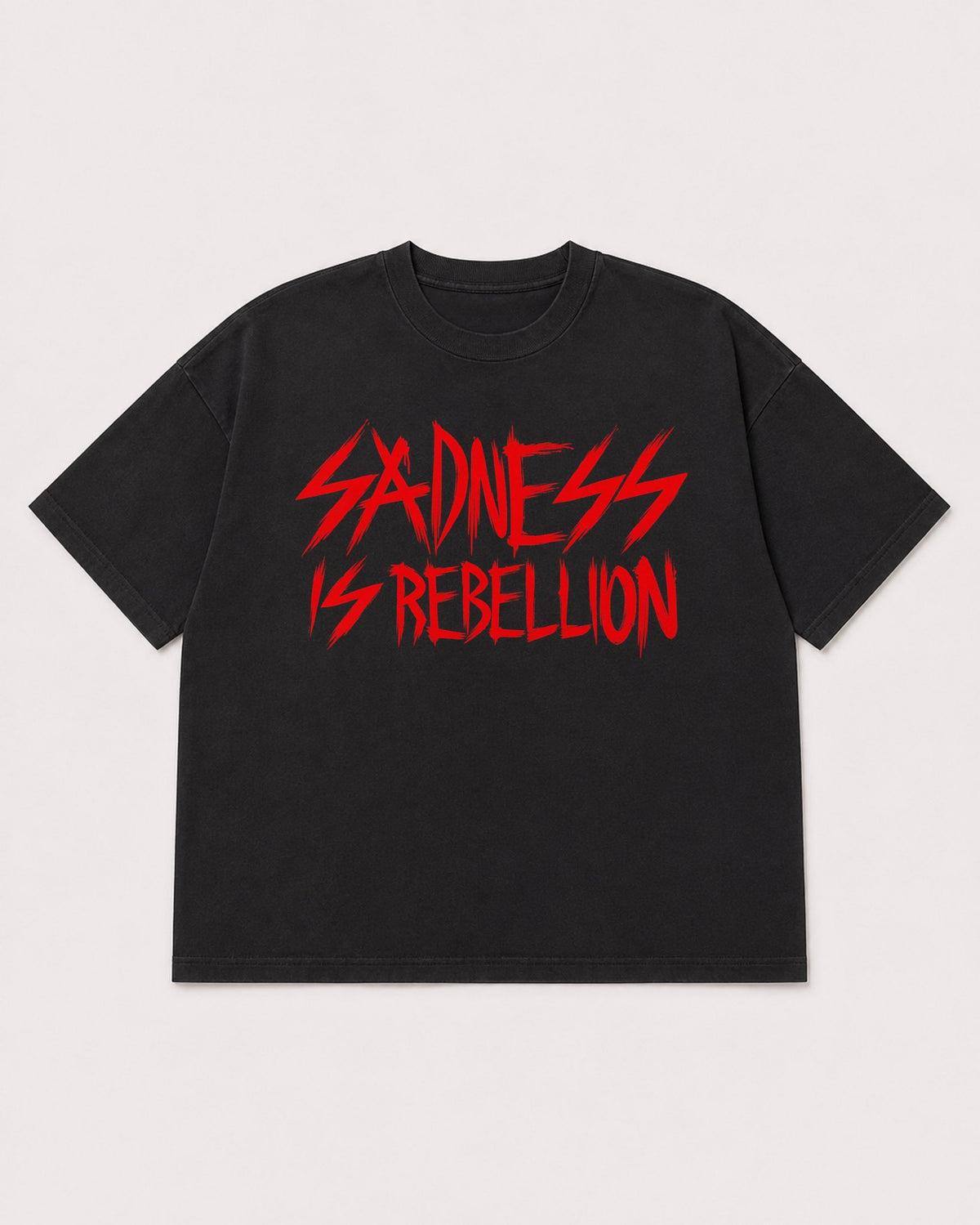 Mockup Boxy Heavyweight Tee Black product