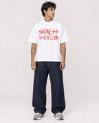 Mockup Boxy Heavyweight Tee White male full-body 06