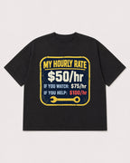 Mockup Boxy Heavyweight Tee Black product