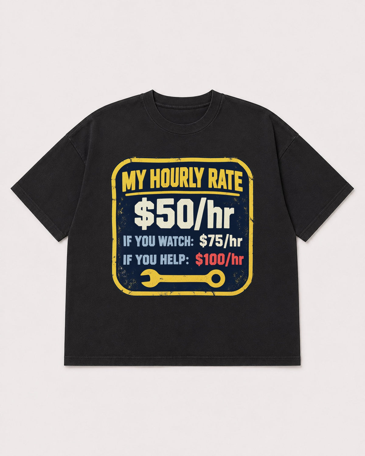 Mockup Boxy Heavyweight Tee Black product