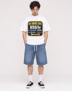 Mockup Boxy Heavyweight Tee White male full-body 03