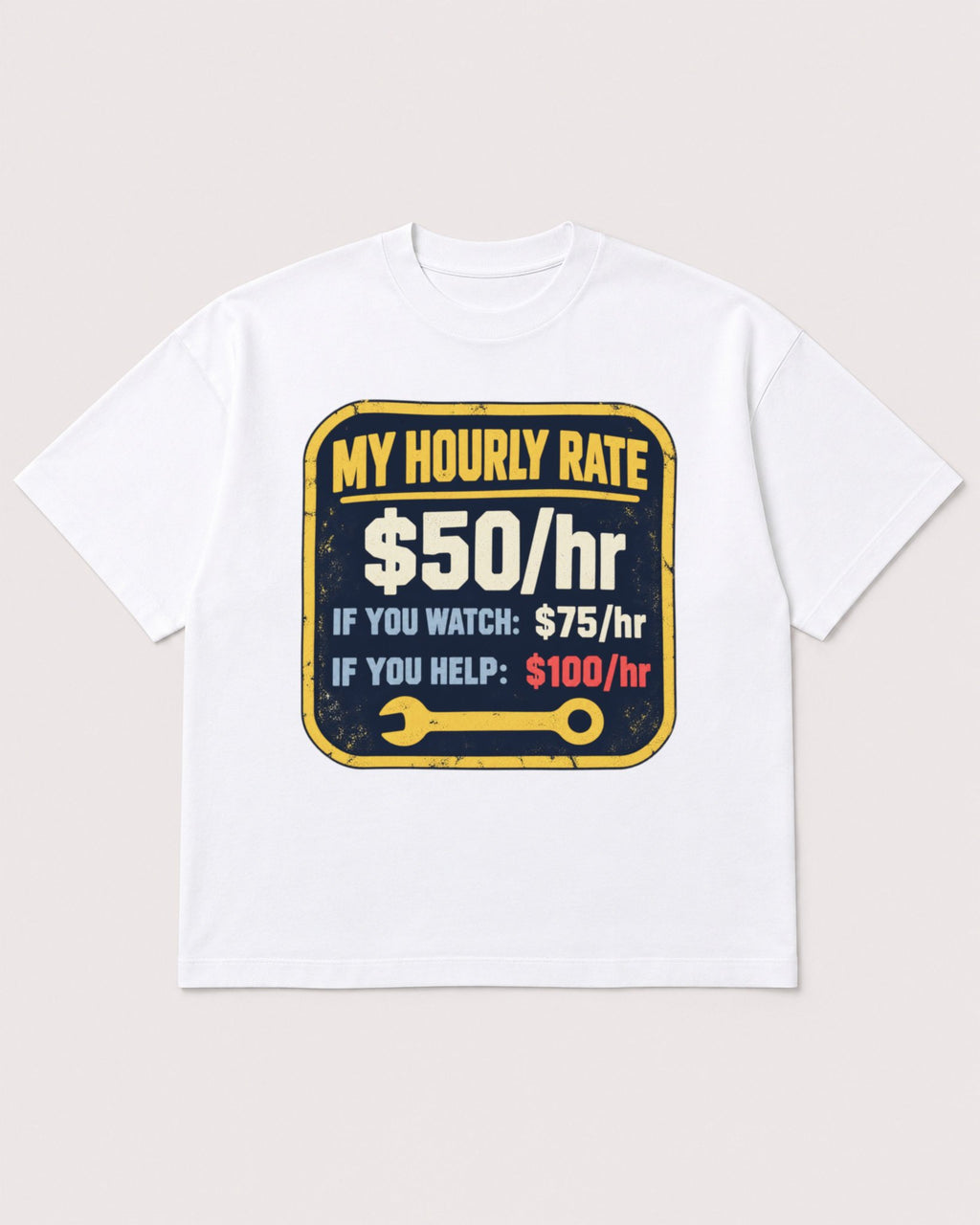 Mockup Boxy Heavyweight Tee White product