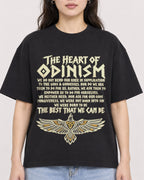 Mockup Boxy Heavyweight Tee Black female close-up 03