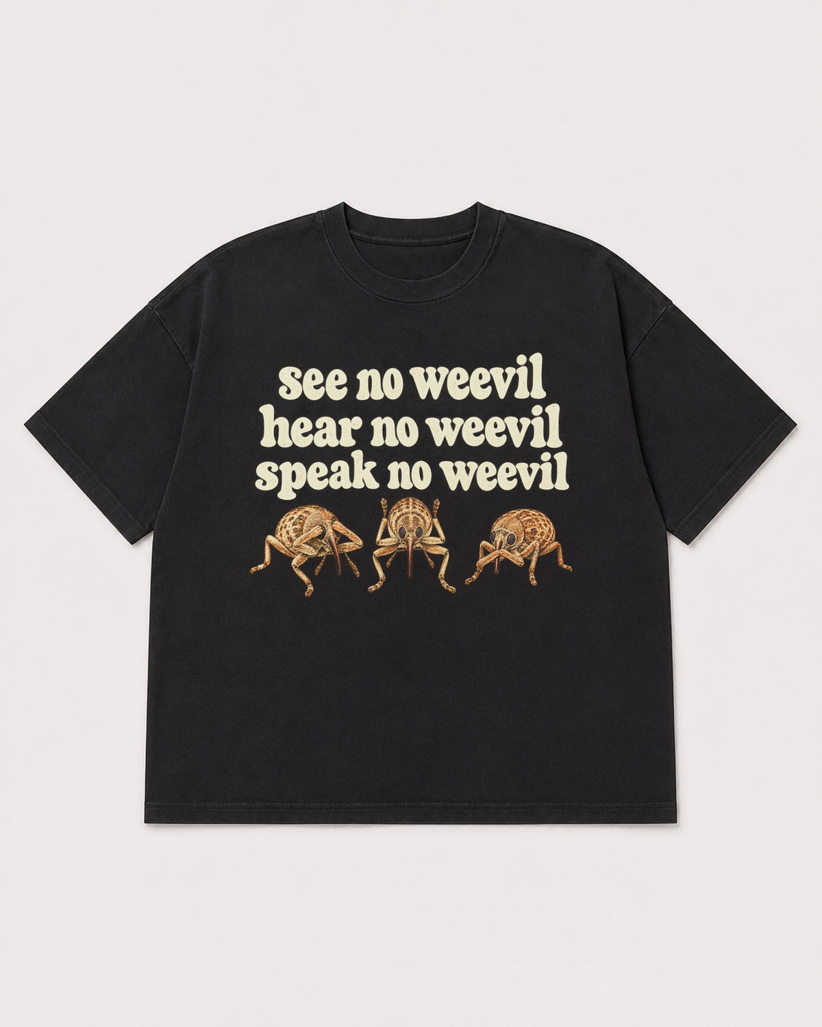 Mockup Boxy Heavyweight Tee Black product