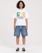 Mockup Boxy Heavyweight Tee White female full-body 26