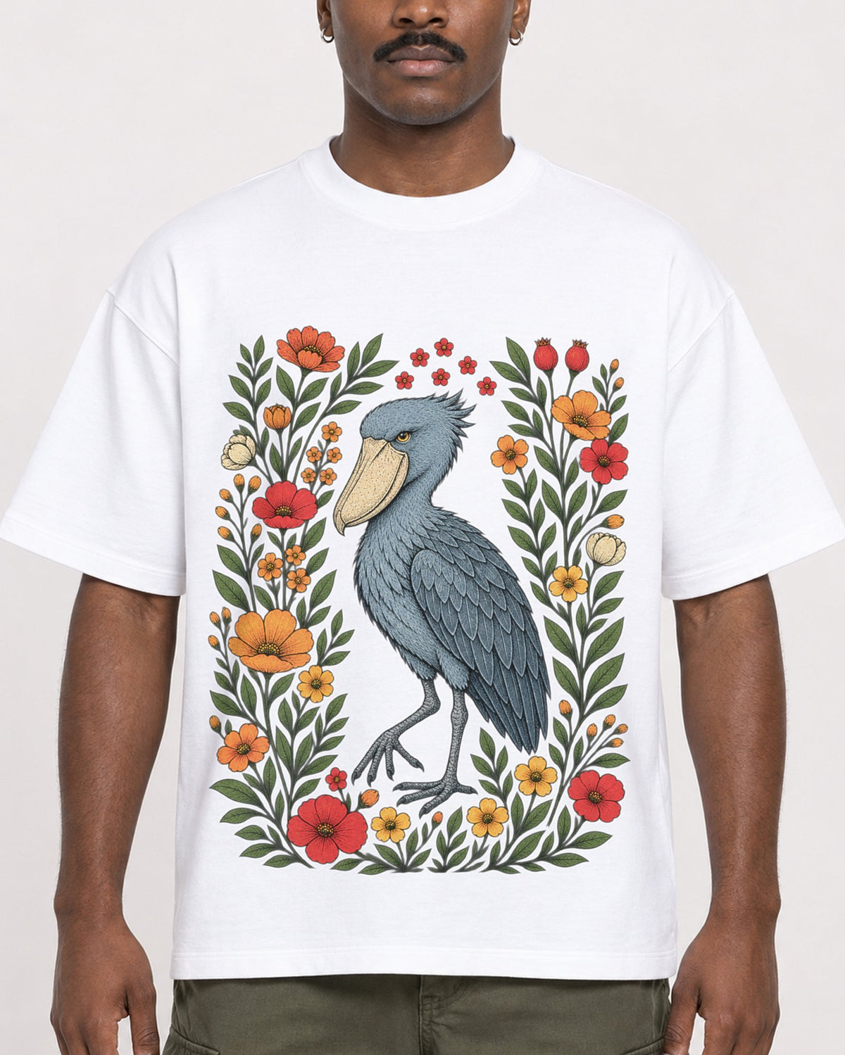 Mockup Boxy Heavyweight Tee White male close-up 14