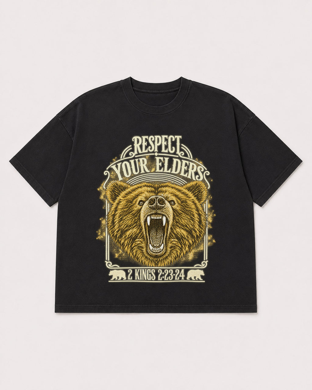 Mockup Boxy Heavyweight Tee Black product