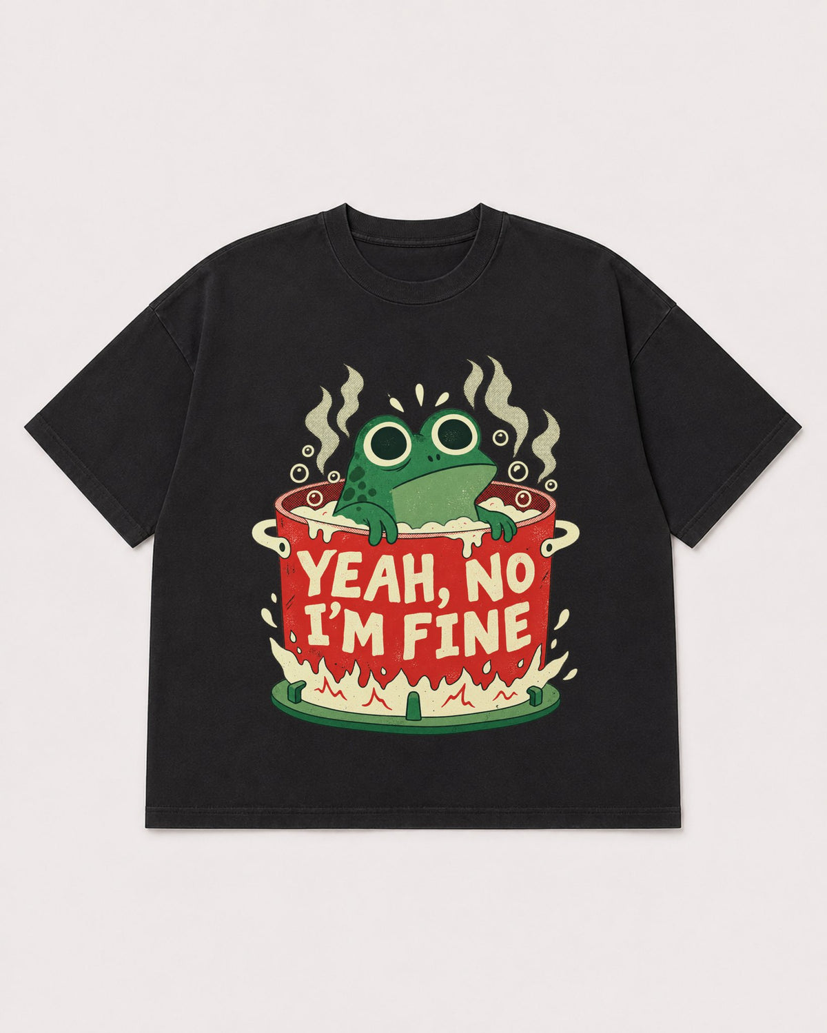 Mockup Boxy Heavyweight Tee Black product