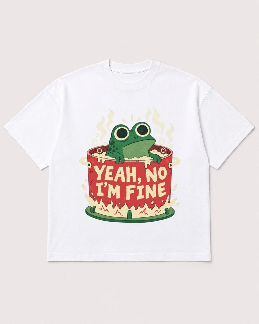 Mockup Boxy Heavyweight Tee White product