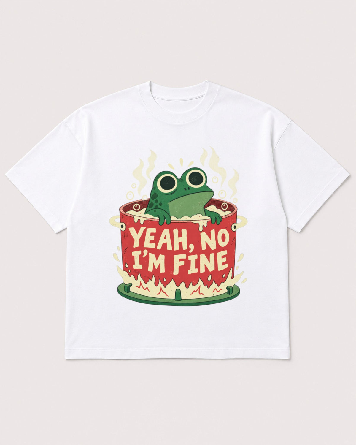 Mockup Boxy Heavyweight Tee White product