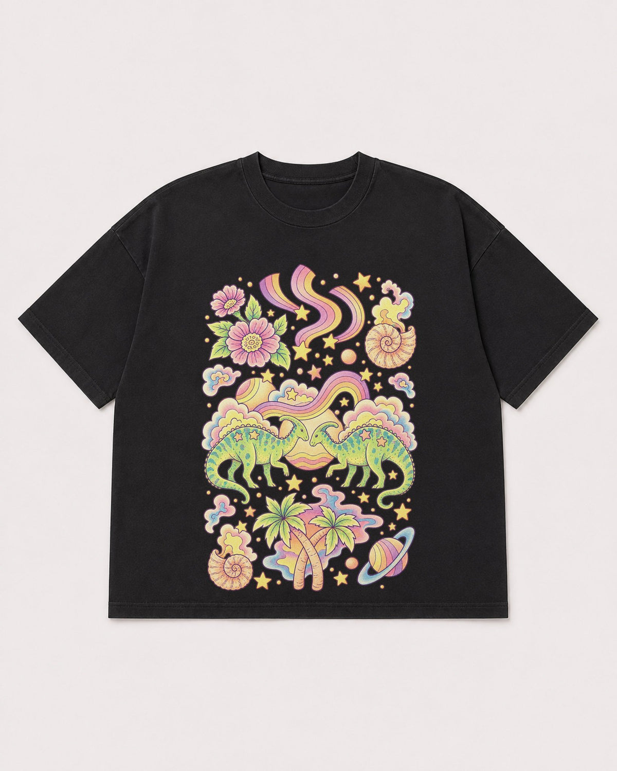 Mockup Boxy Heavyweight Tee Black product