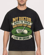 Mockup Boxy Heavyweight Tee Black male close-up 08