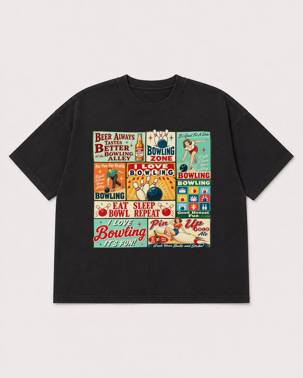 Mockup Boxy Heavyweight Tee Black product