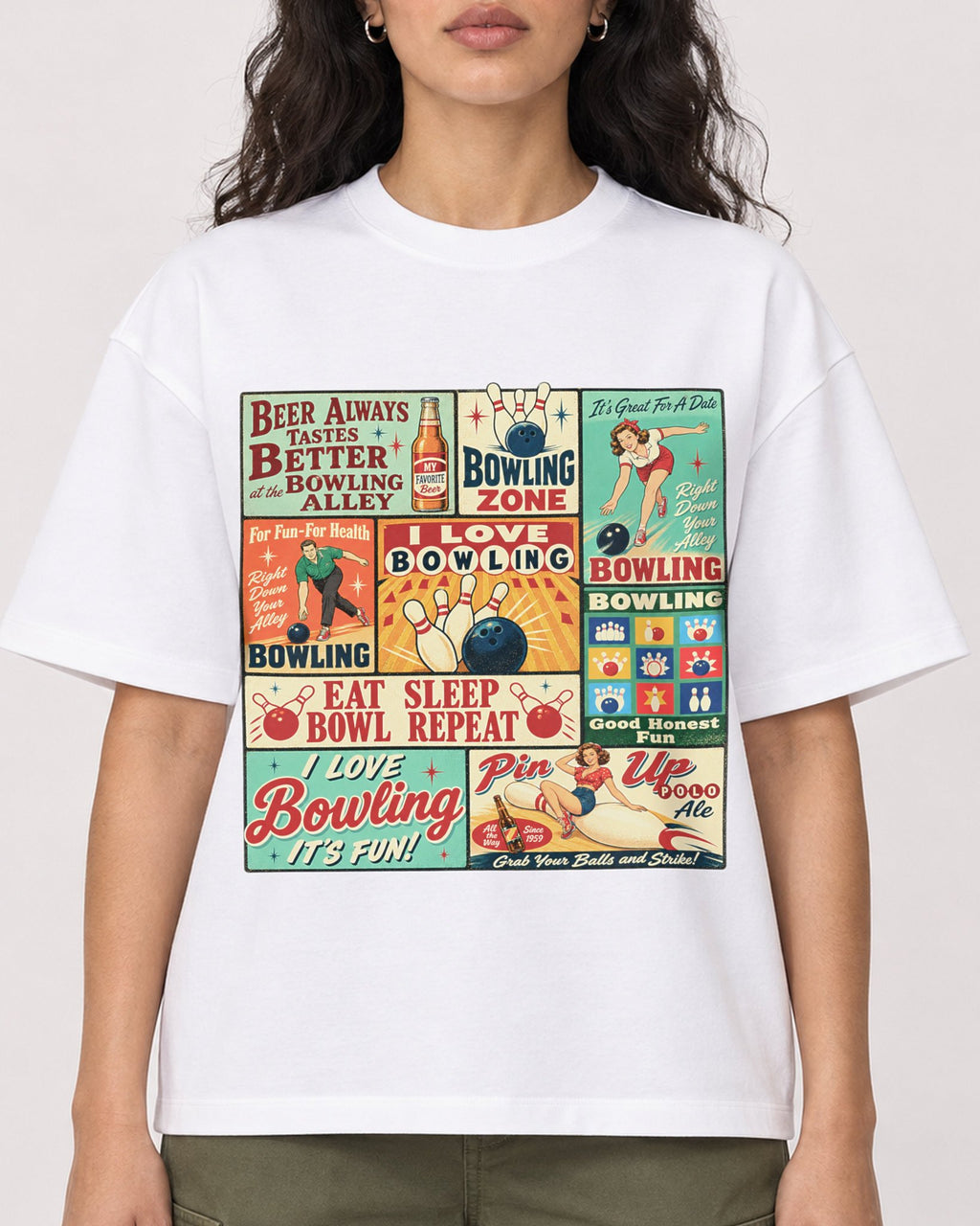 Mockup Boxy Heavyweight Tee White female close-up 07
