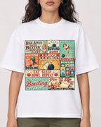 Mockup Boxy Heavyweight Tee White female close-up 07
