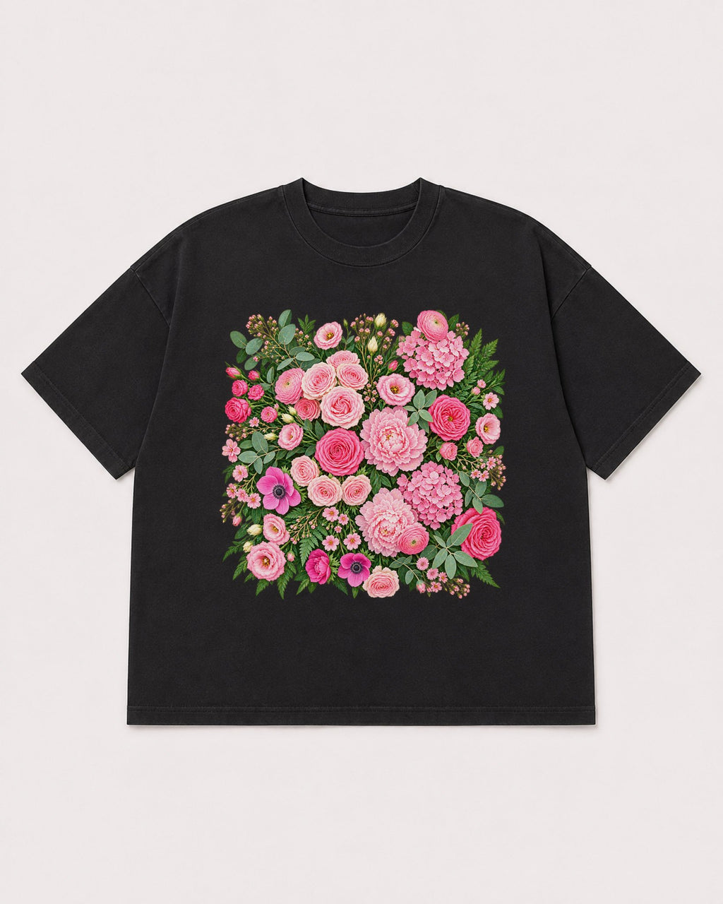 Mockup Boxy Heavyweight Tee Black product