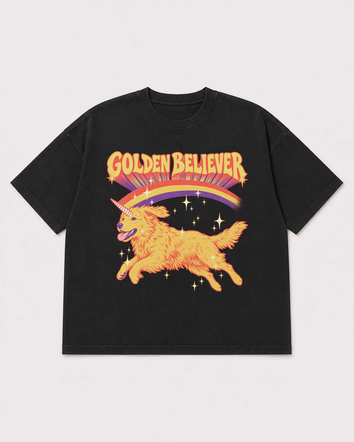 Mockup Boxy Heavyweight Tee Black product