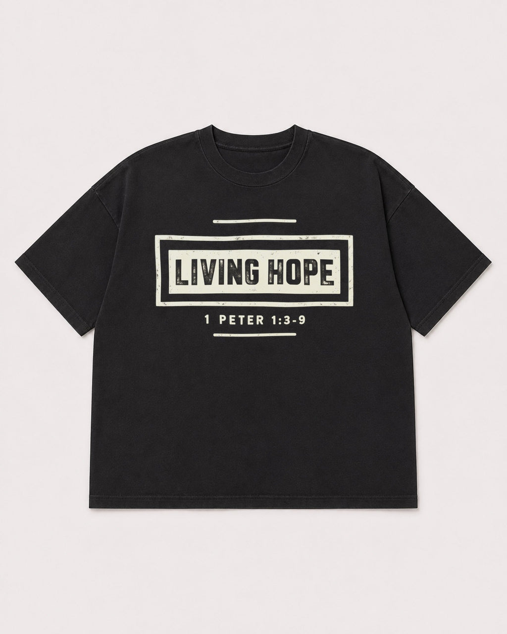 Mockup Boxy Heavyweight Tee Black product