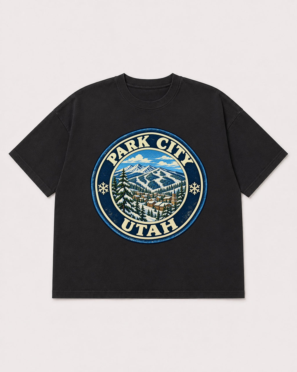 Mockup Boxy Heavyweight Tee Black product