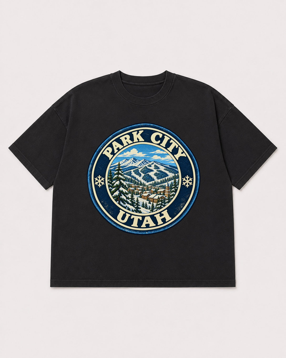 Mockup Boxy Heavyweight Tee Black product