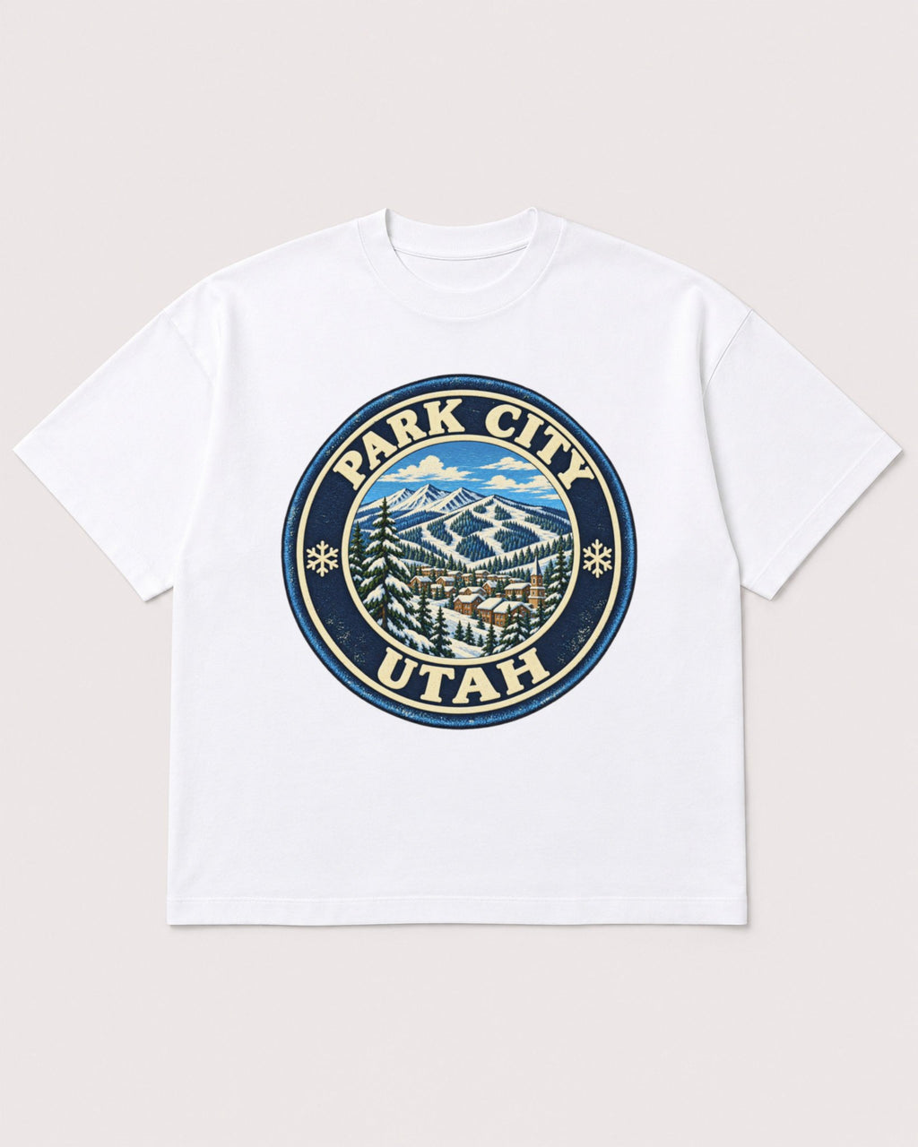 Mockup Boxy Heavyweight Tee White product