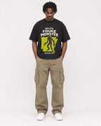 Mockup Boxy Heavyweight Tee Black male full-body 04