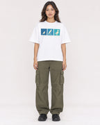 Mockup Boxy Heavyweight Tee White female full-body 02