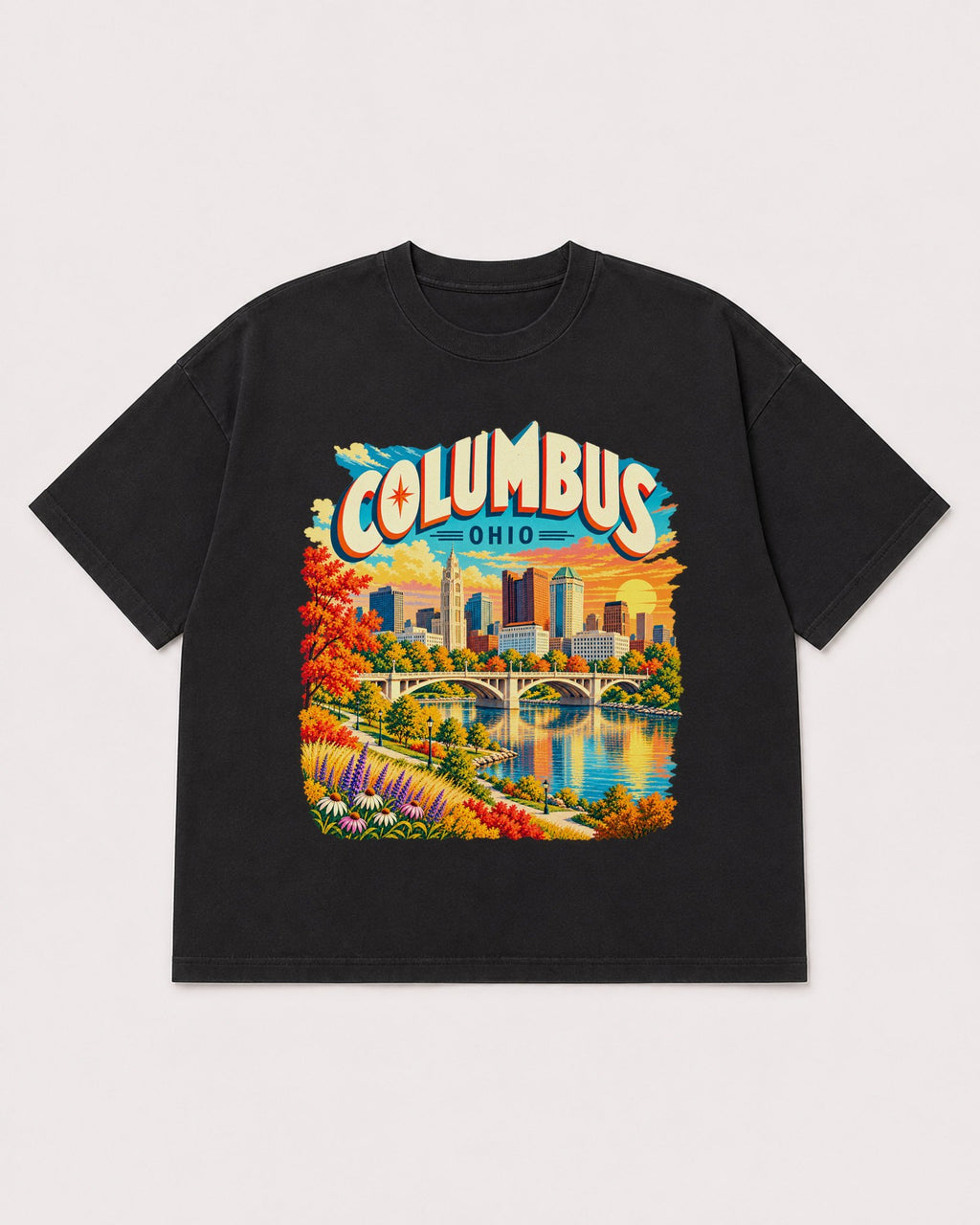 Mockup Boxy Heavyweight Tee Black product