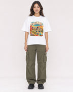 Mockup Boxy Heavyweight Tee White female full-body 02