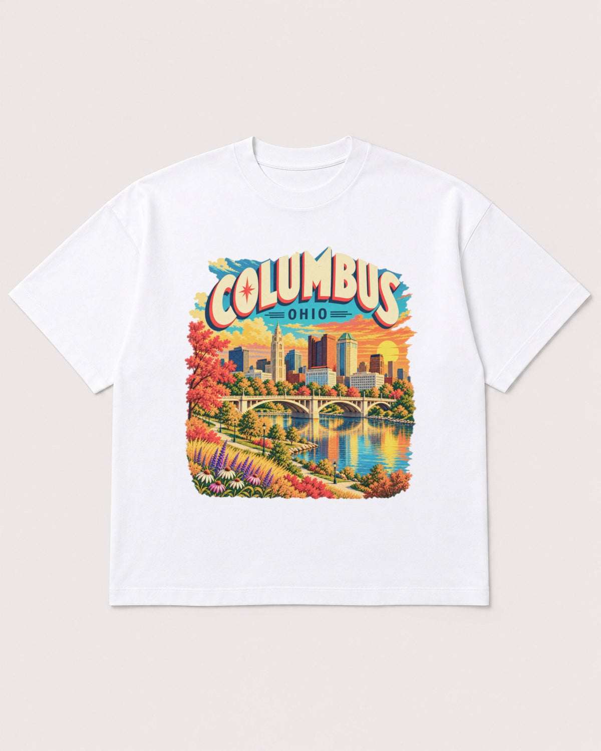 Mockup Boxy Heavyweight Tee White product