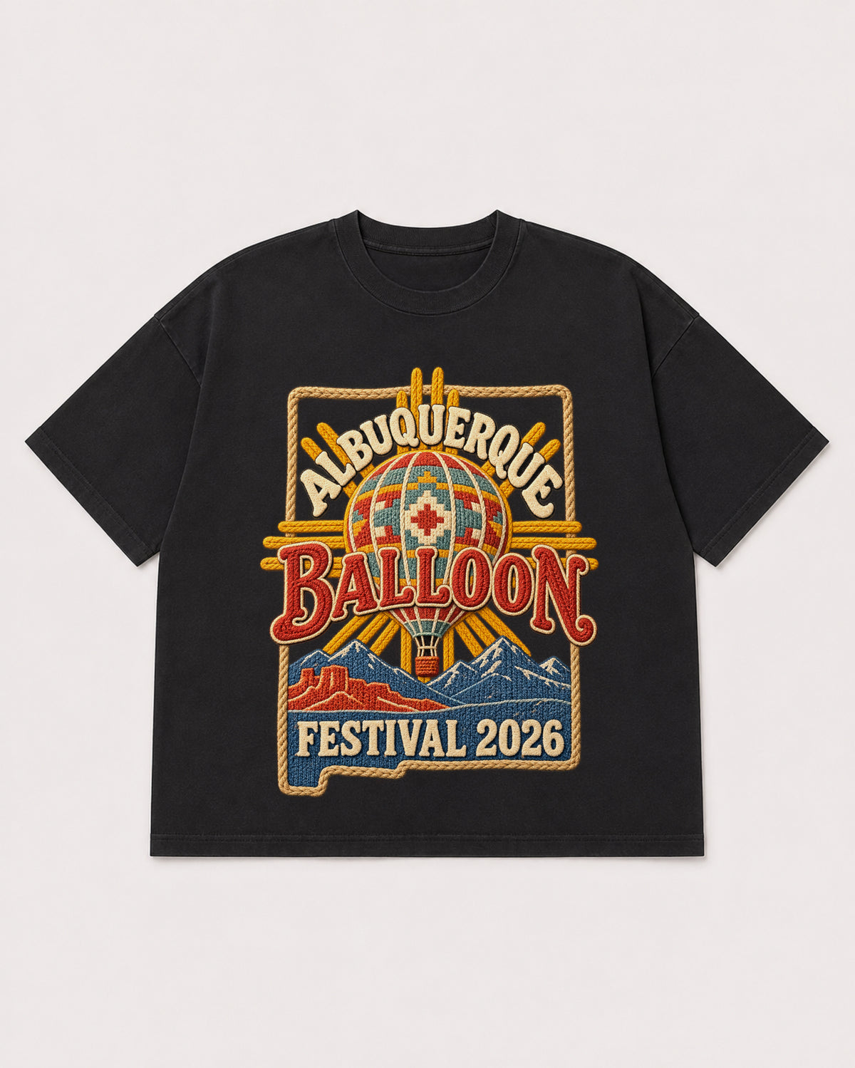Mockup Boxy Heavyweight Tee Black product