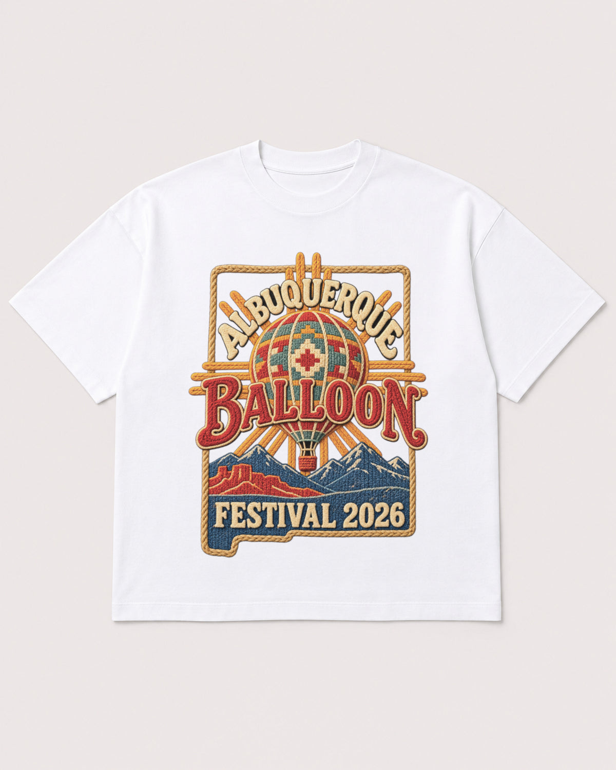 Mockup Boxy Heavyweight Tee White product