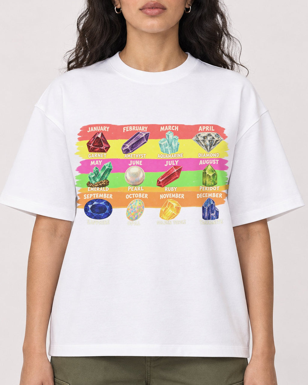 Mockup Boxy Heavyweight Tee White female close-up 07