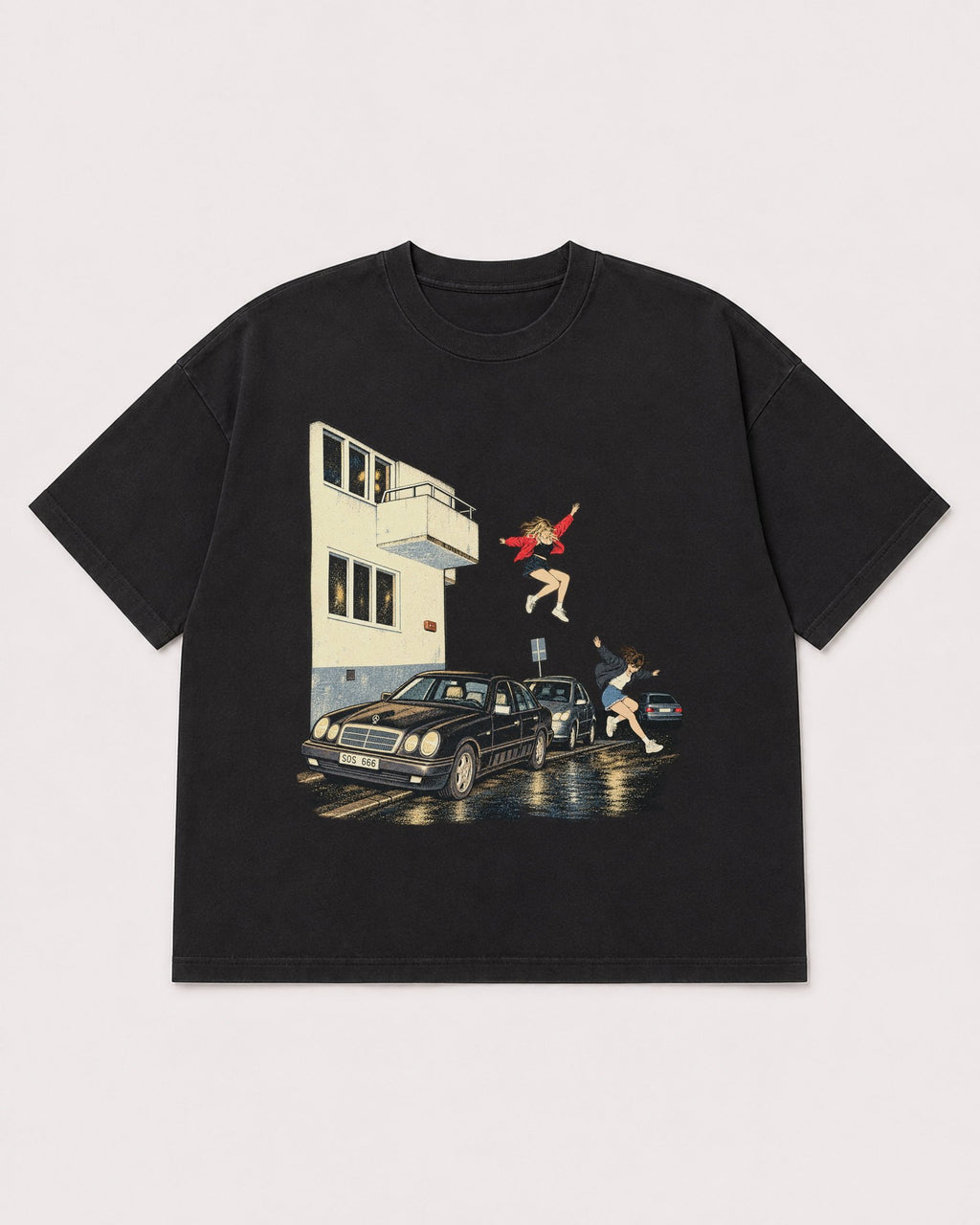 Mockup Boxy Heavyweight Tee Black product