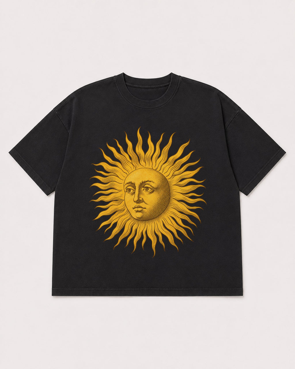 Mockup Boxy Heavyweight Tee Black product