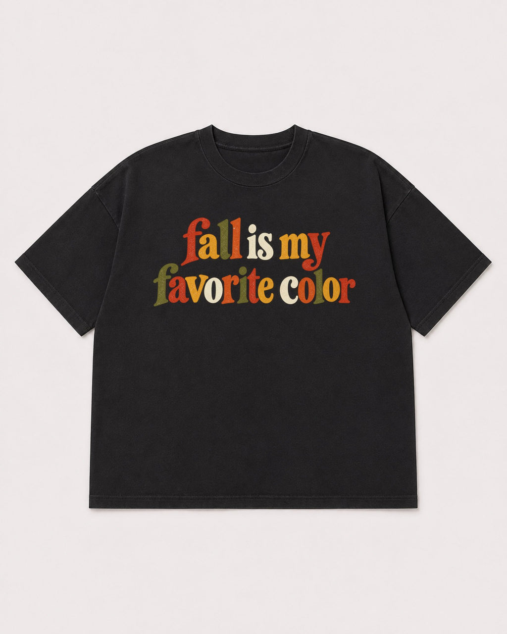 Mockup Boxy Heavyweight Tee Black product