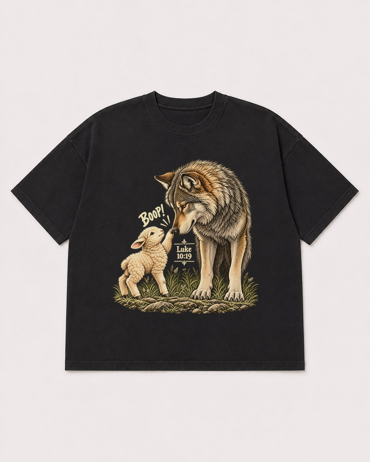 Mockup Boxy Heavyweight Tee Black product
