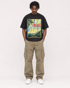 Mockup Boxy Heavyweight Tee Black male full-body 04