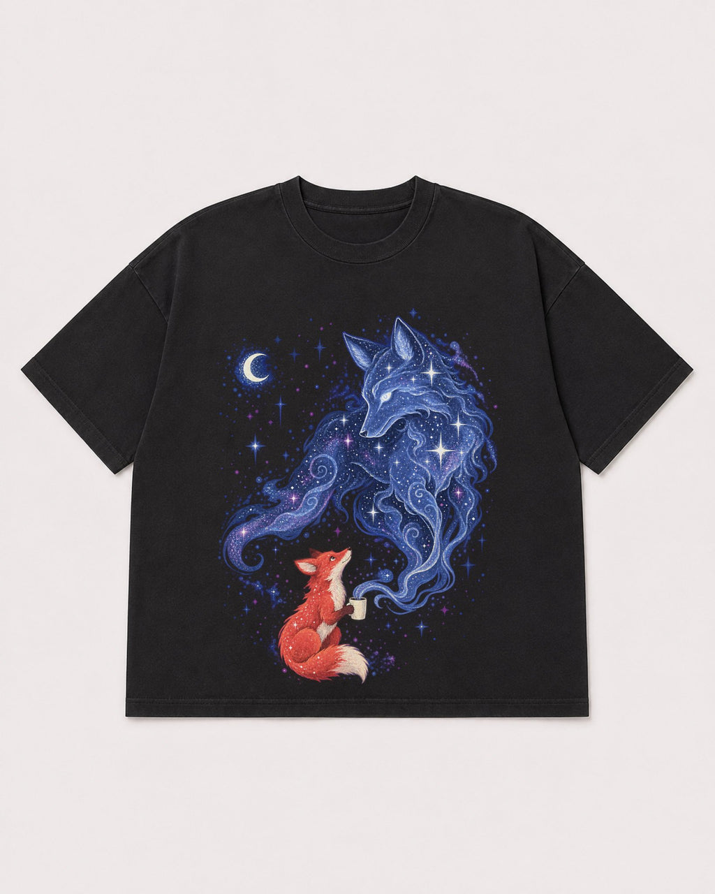 Mockup Boxy Heavyweight Tee Black product