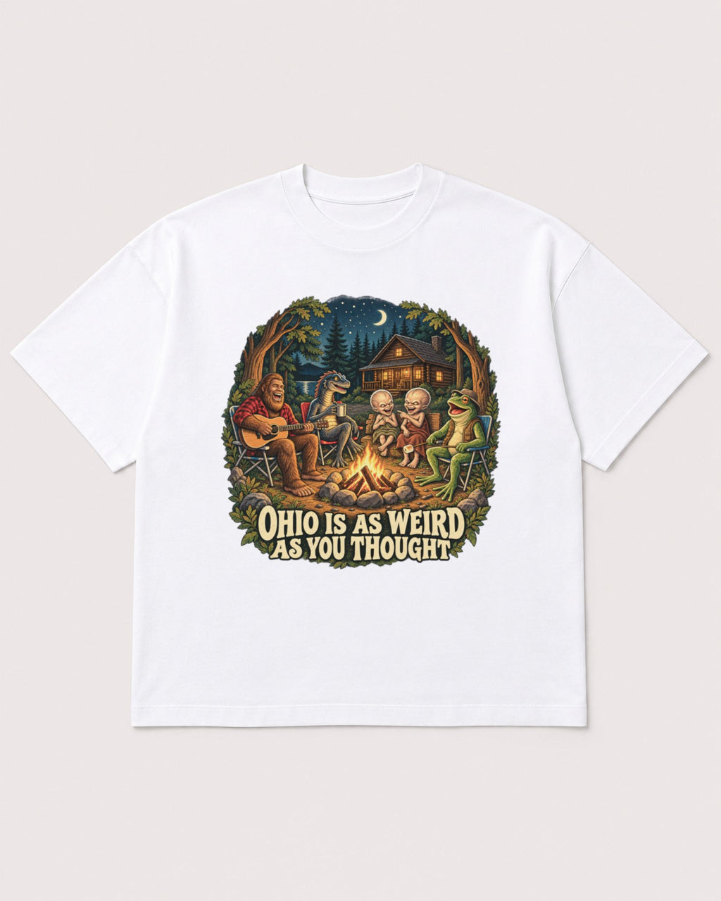 Mockup Boxy Heavyweight Tee White product