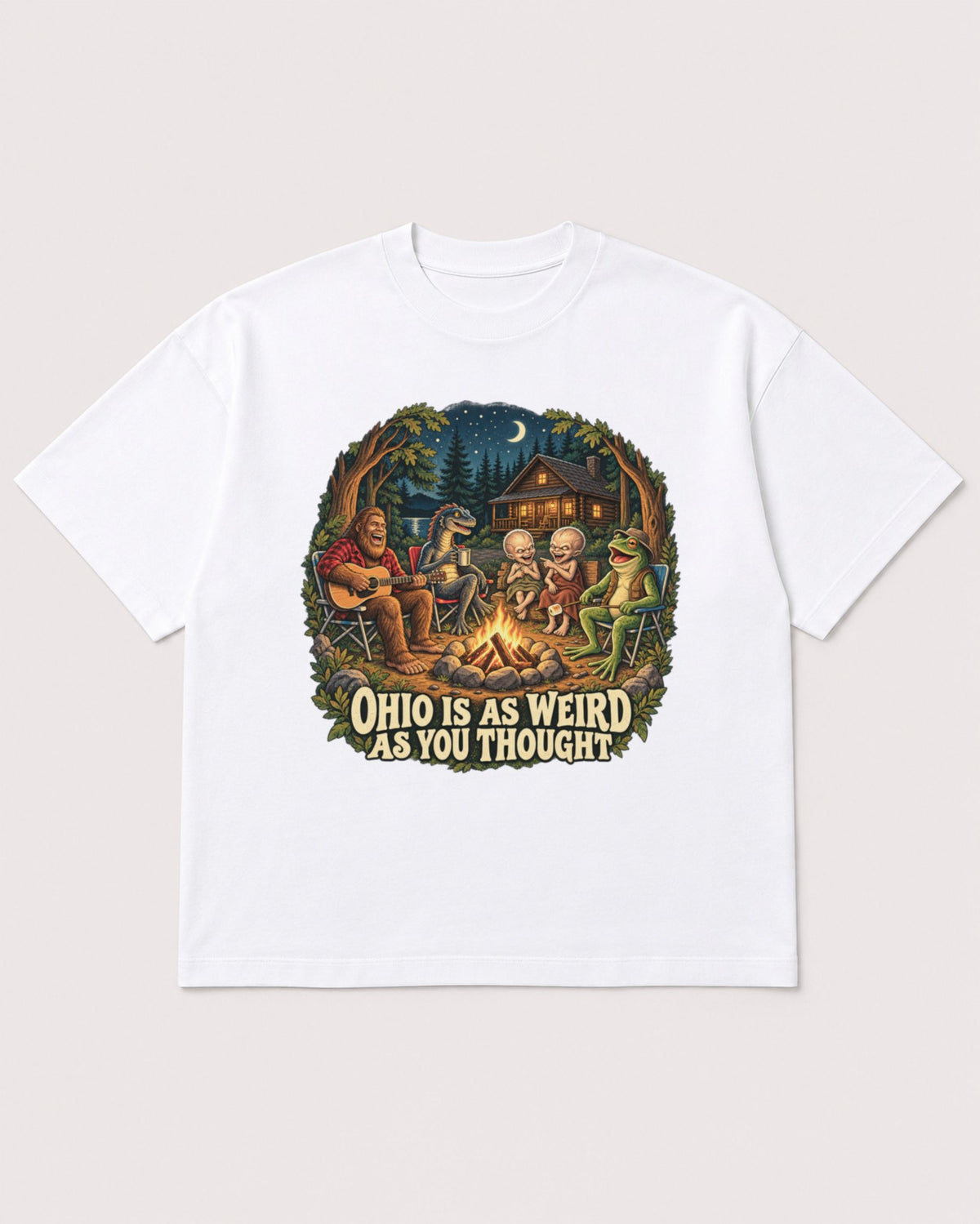 Mockup Boxy Heavyweight Tee White product