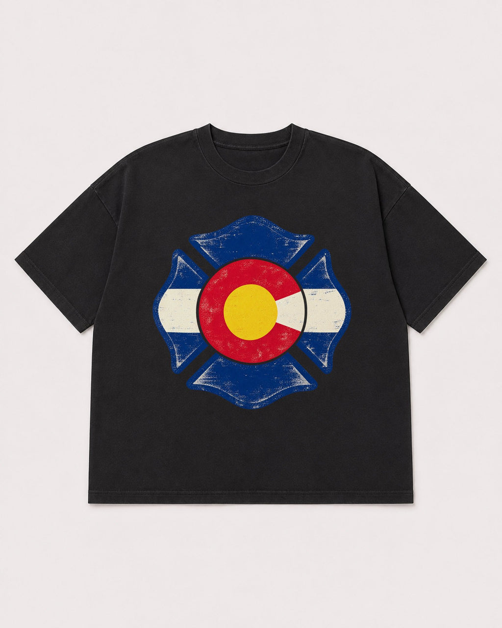 Mockup Boxy Heavyweight Tee Black product
