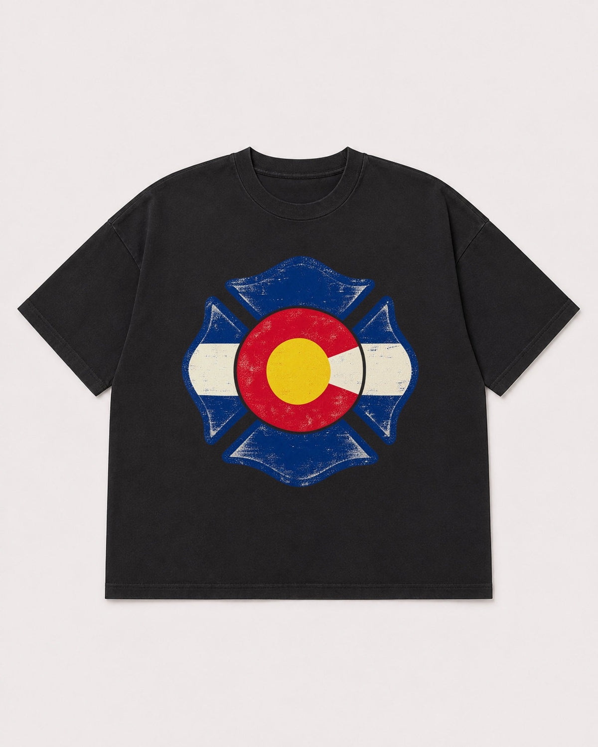 Mockup Boxy Heavyweight Tee Black product