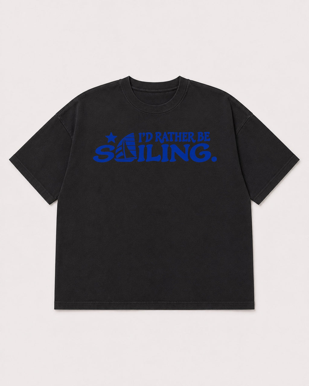 Mockup Boxy Heavyweight Tee Black product